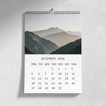 Standard Wall Calendar Of 14 Leaves