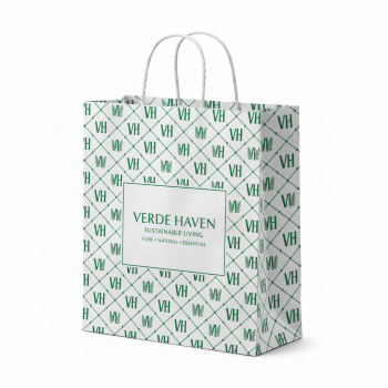 White Paper Shopping Bags (Printed)