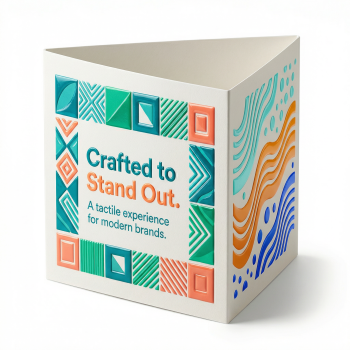 Scodix Effect Tent Card Three Sides