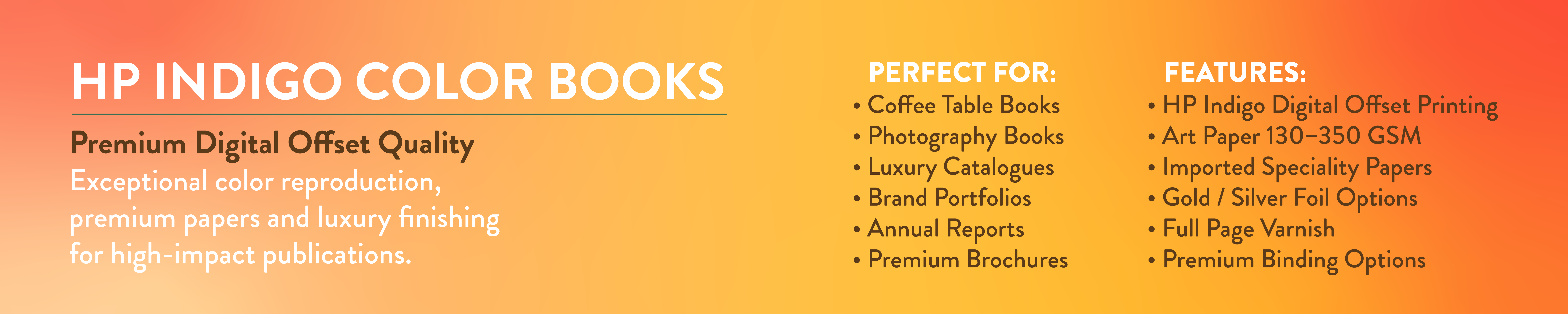 HP Indigo books Color
