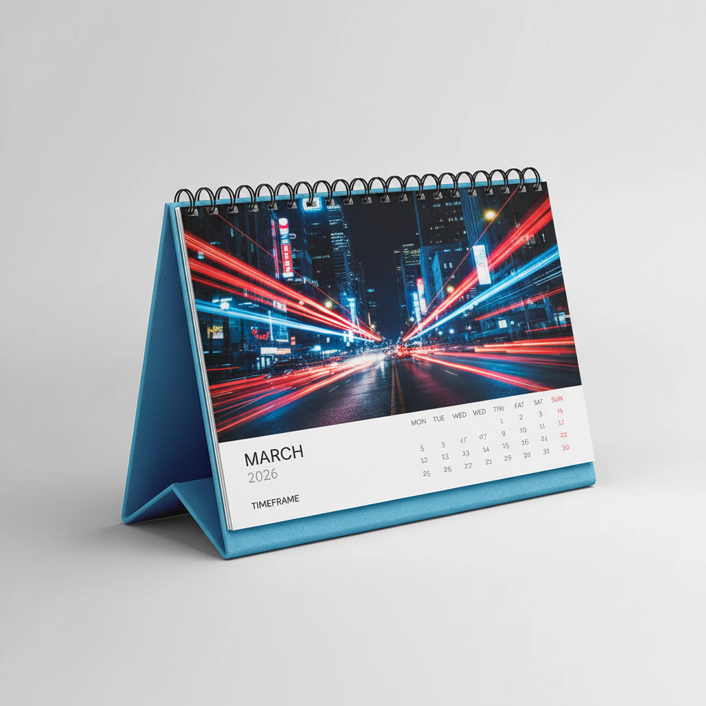 Table Calendar with Stand
